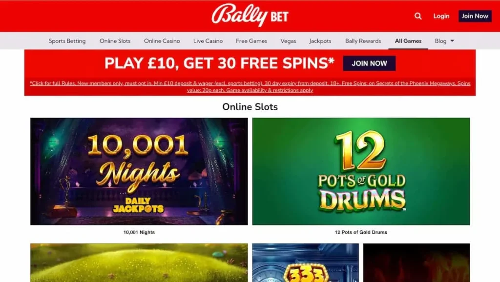 Bally Casino Games